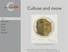 Tablet Screenshot of cultureandmore.com